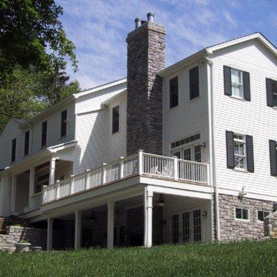 Indian Hill addition, deck, and patio